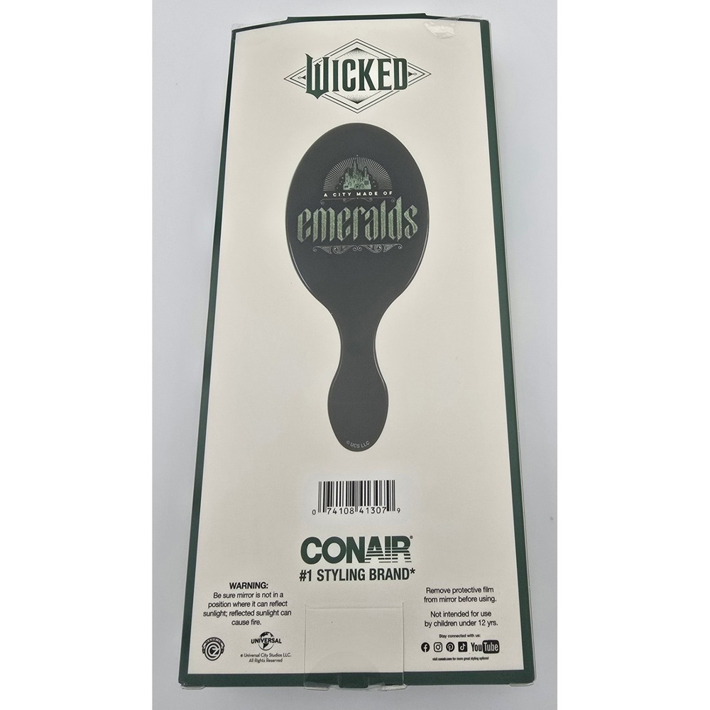Conair Wicked Movie Emerald City Handheld Mirror New In Box - Picture 2 of 3
